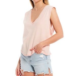 Free People Relaxed Fit Open Arm Tank